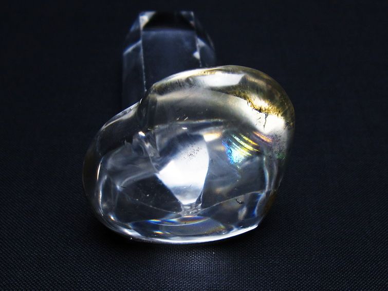 水晶 ハート置物 一点物 145-1618
