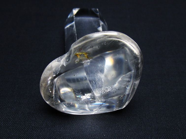 水晶 ハート置物 一点物 145-1619