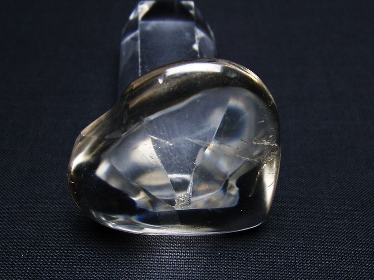 水晶 ハート置物 一点物 145-1621