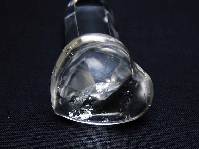 水晶 ハート置物 一点物 145-1623