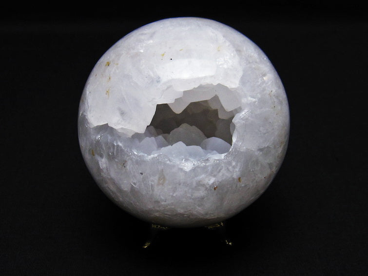 アゲート 笑口丸玉 ジオード スフィア 丸玉 一点物 151-5581