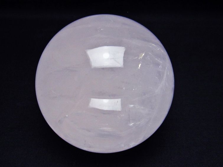 ミルキークォーツ 丸玉 76mm ピンク 一点物 151-5957