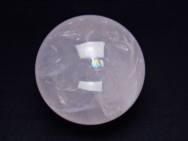 ミルキークォーツ 丸玉 65mm ピンク 一点物 151-5972