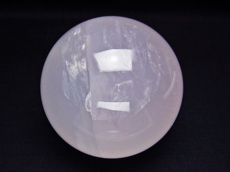 ミルキークォーツ 丸玉 76mm ピンク 一点物 151-5997