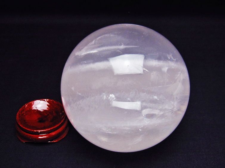 ミルキークォーツ 丸玉 75mm ピンク 一点物 151-5998