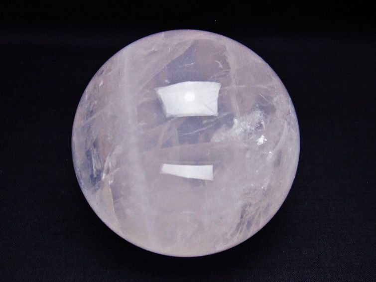 ミルキークォーツ 丸玉 75mm ピンク 一点物 151-5999