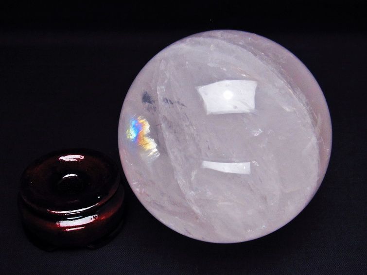 ミルキークォーツ 丸玉 84mm ピンク 一点物 151-6005