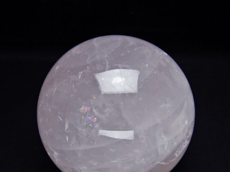 ミルキークォーツ 丸玉 85mm ピンク 一点物 151-6010