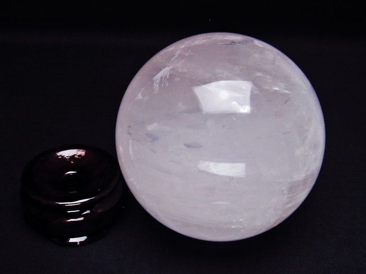 ミルキークォーツ 丸玉 85mm ピンク 一点物 151-6022