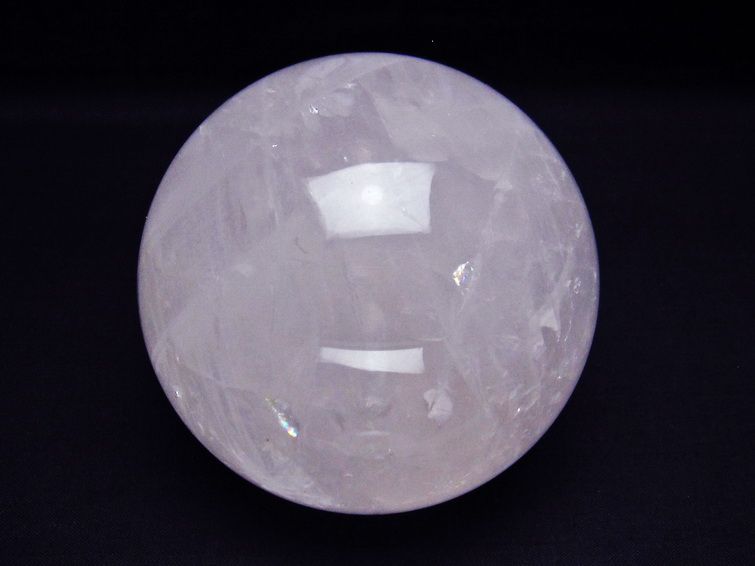1.1Kg ミルキークォーツ 丸玉 91mm ピンク 一点物 151-6027