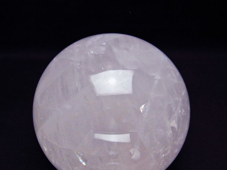 1.1Kg ミルキークォーツ 丸玉 91mm ピンク 一点物 151-6027