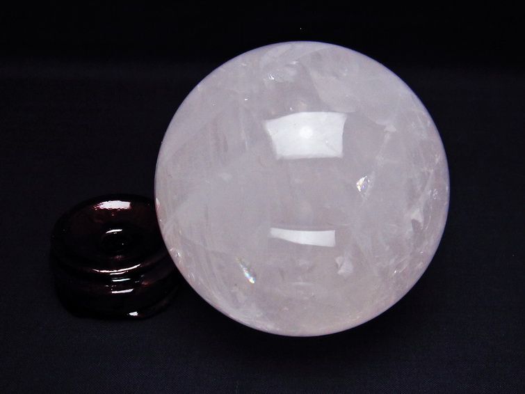 1.1Kg ミルキークォーツ 丸玉 91mm ピンク 一点物 151-6027