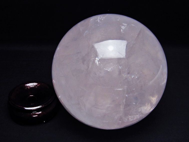 2Kg ミルキークォーツ 丸玉 113mm ピンク 一点物 151-6036
