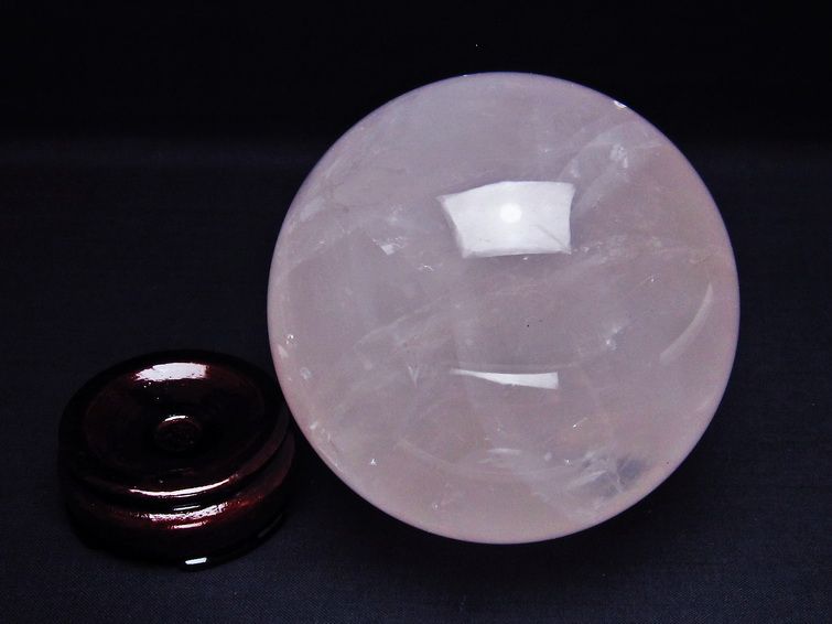 1.4Kg ミルキークォーツ 丸玉 98mm ピンク 一点物 151-6041