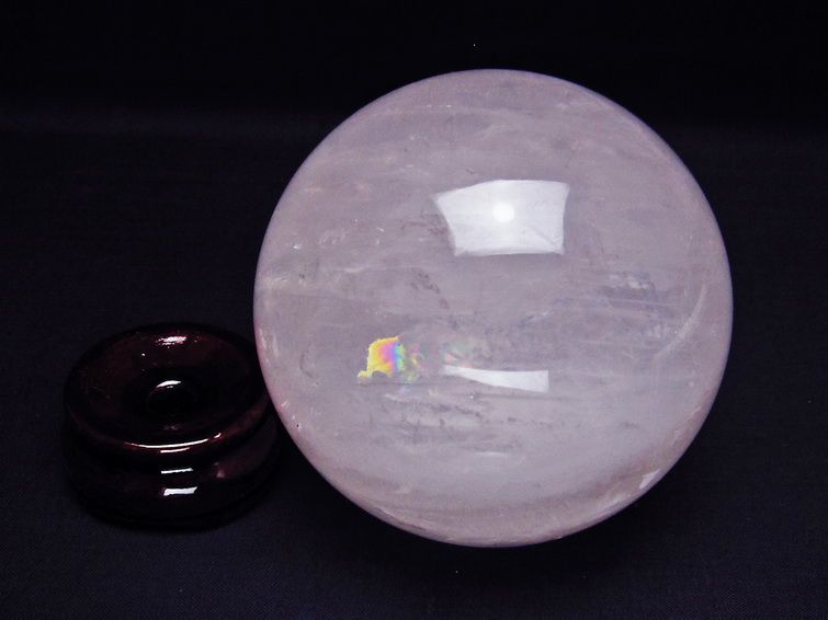 1.1Kg ミルキークォーツ 丸玉 92mm ピンク 一点物 151-6043