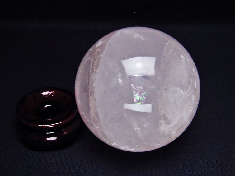 ミルキークォーツ 丸玉 80mm ピンク 一点物 151-6051