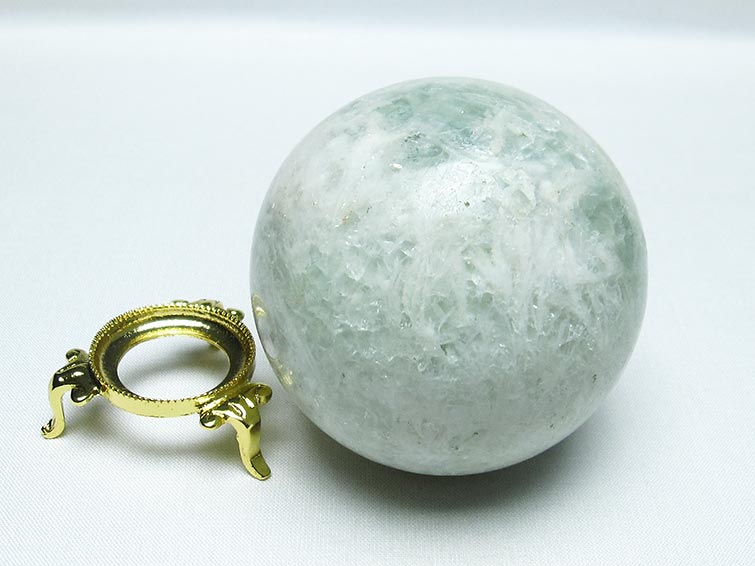 エンジェルフェザー フローライト 丸玉 69mm 一点物 151-7320