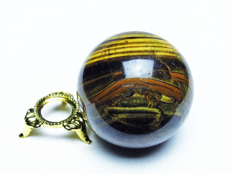 アイアンタイガーアイ 丸玉 54mm 一点物 151-7334
