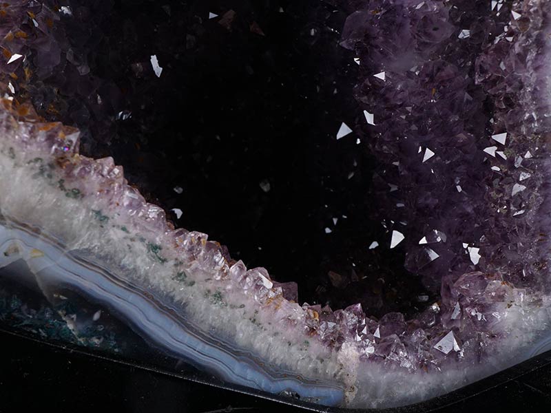 24.3Kg アメジスト ドーム ブラジル産 アメジスト 原石 amethyst アメジストカペーラ 置物 台座付属 一点物 174-1282