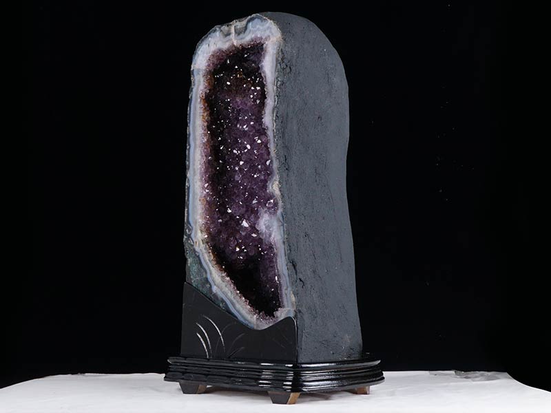 24.3Kg アメジスト ドーム ブラジル産 アメジスト 原石 amethyst アメジストカペーラ 置物 台座付属 一点物 174-1282