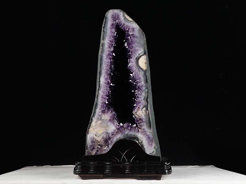 30.7Kg アメジストドーム ブラジル産 カペーラ ジオード ドーム 原石 amethyst アメシスト 紫水晶 一点物 台座付属 174-1581