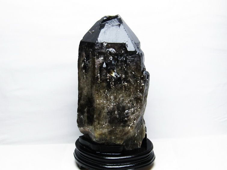 11.5Kg モリオン 黒水晶 原石 台座付属 一点物 191-390