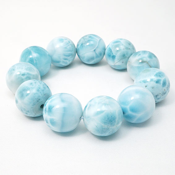 ラリマー ブレスレット 22mm 一点物 199-176 – 天然石・パワーストーン