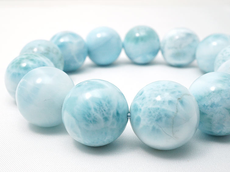 ラリマー ブレスレット 19mm 一点物 199-181
