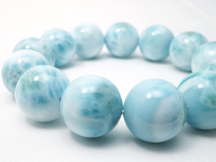ラリマー ブレスレット 19mm 一点物 199-182
