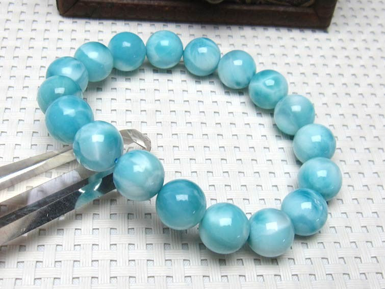 ラリマー ブレスレット 12mm 一点物 111-10169