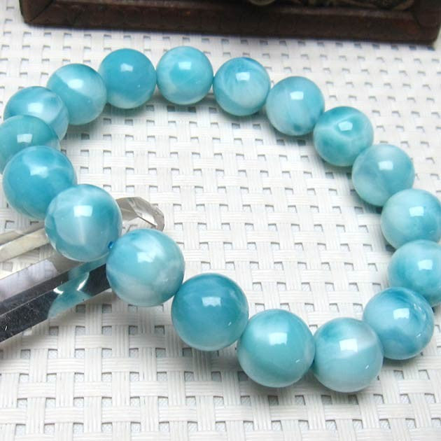 ラリマー ブレスレット 12mm 一点物 111-10169