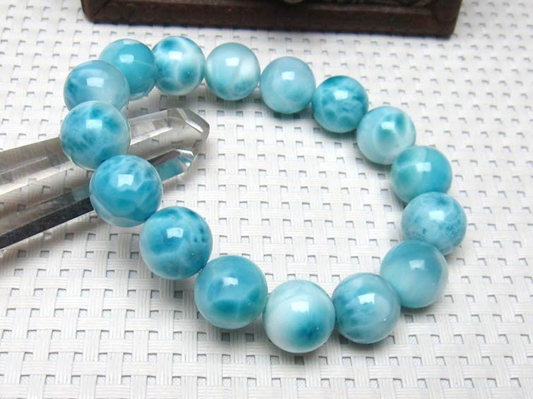 ラリマー ブレスレット 13mm 一点物 111-10176