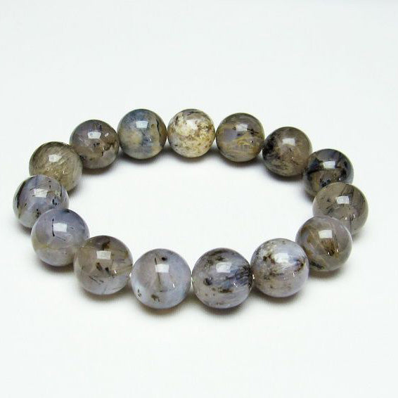 ルチルインアゲート ブレスレット 15mm 一点物 111-11149