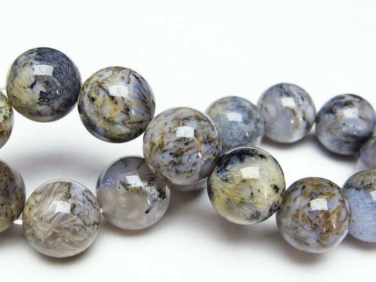 ルチルインアゲート ブレスレット 16mm 一点物 111-11185