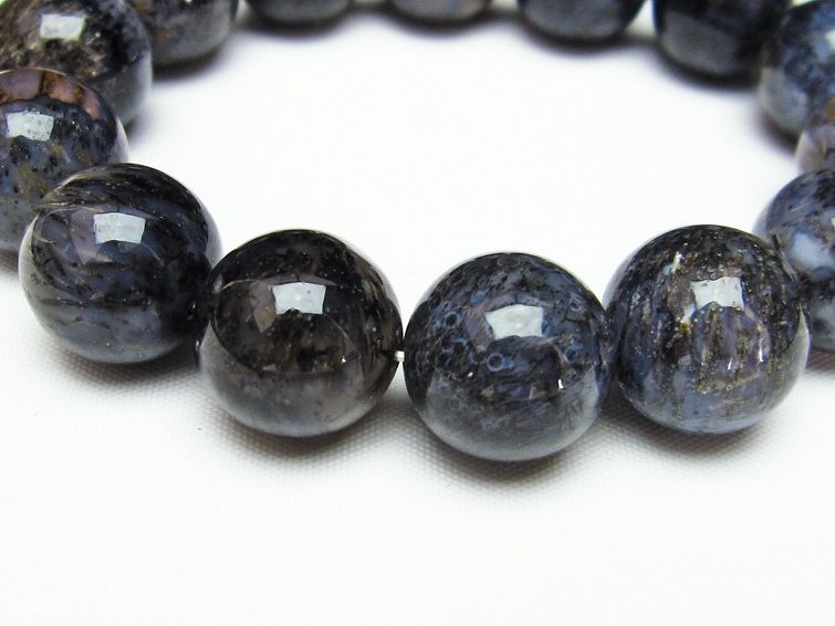 ルチルインアゲート ブレスレット 16mm 一点物 111-11189