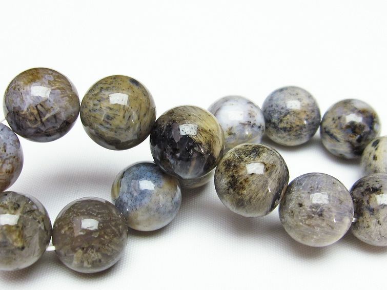 ルチルインアゲート ブレスレット 15mm 一点物 111-11191