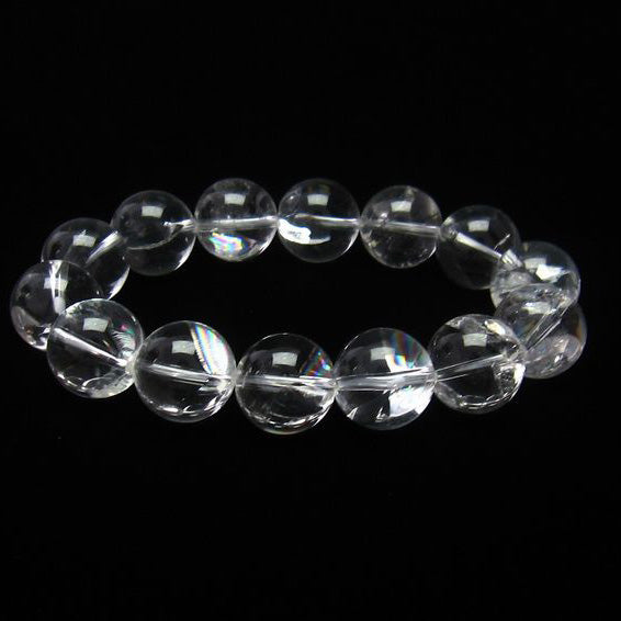 アイリスクォーツ 水晶 ブレスレット 虹入り 16mm 一点物 111-11236