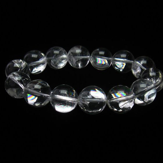 アイリスクォーツ 水晶 ブレスレット 虹入り 16mm 一点物 111-11244 