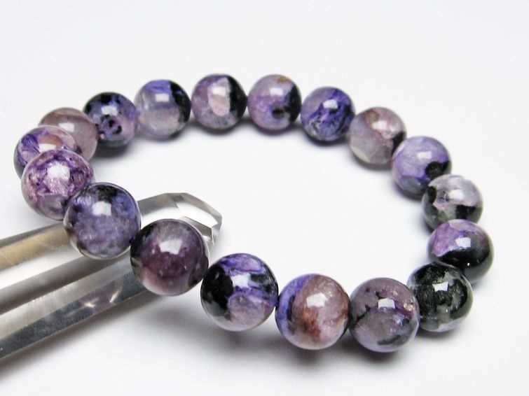 チャロアイト ブレスレット エンジェルシリカ 12mm 一点物 111-11436