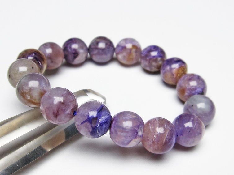 チャロアイト ブレスレット エンジェルシリカ 13mm 一点物 111-11441