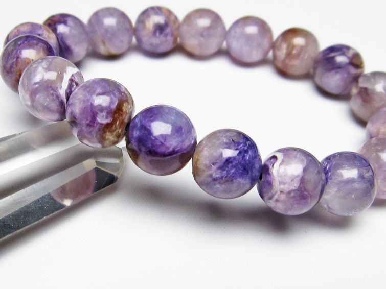 チャロアイト ブレスレット エンジェルシリカ 12mm 一点物 111-11444