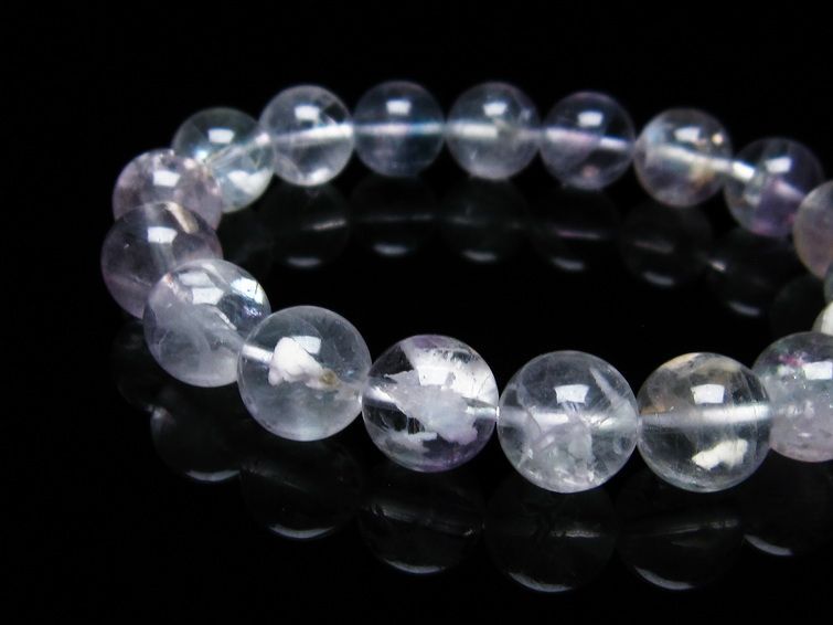 エンジェルフェザー イン フローライト ブレスレット 11mm 一点物 111-14288