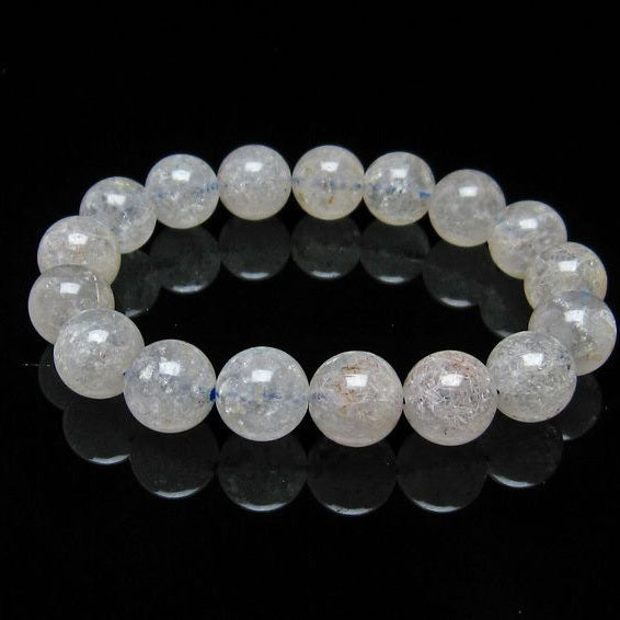 ホワイトガーデンファントムクォーツ ブレスレット 12mm 一点物 メール