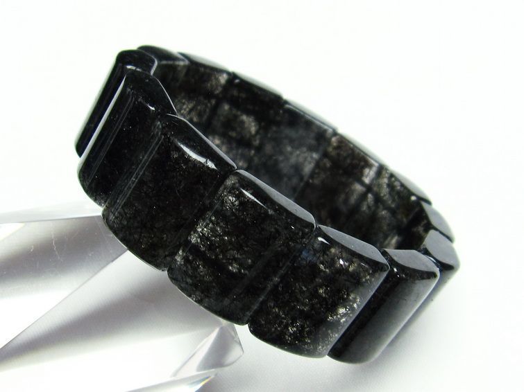 ブラックルチル バングル 黒針ルチル 一点物 111-16704