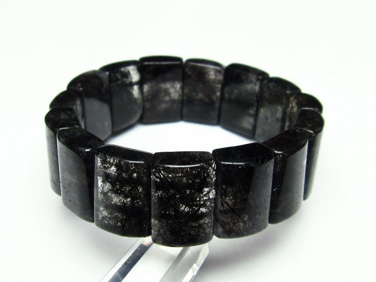 ブラックルチル バングル 黒針ルチル 一点物 111-16718