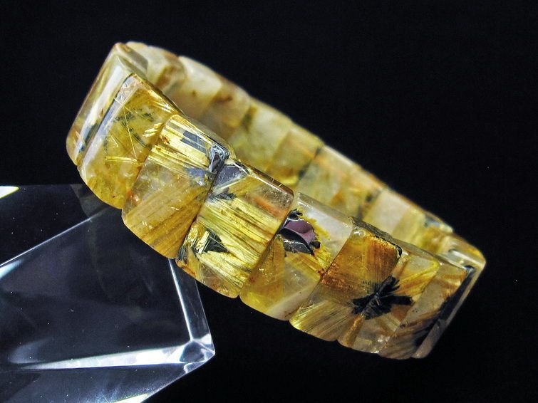 タイチンルチルクォーツ バングル 一点物 111-16765