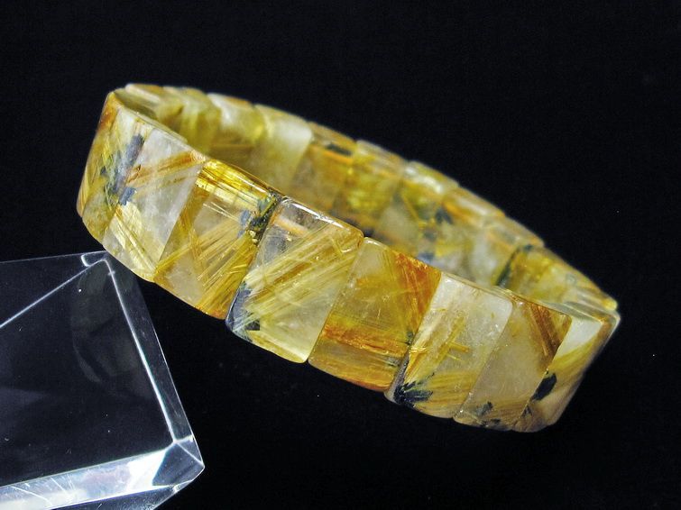 タイチンルチルクォーツ バングル 一点物 111-16767