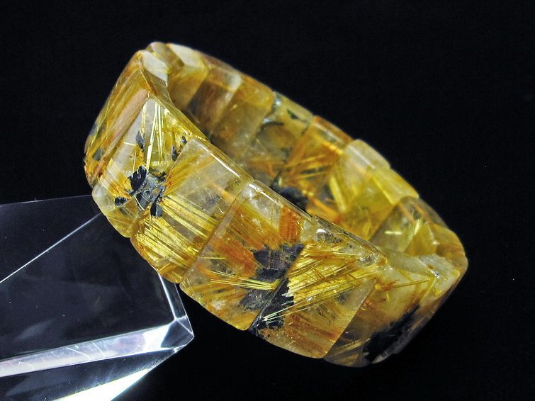 タイチンルチルクォーツ バングル 一点物 111-16775