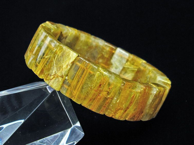 タイチンルチルクォーツクォーツ バングル 一点物 111-16799