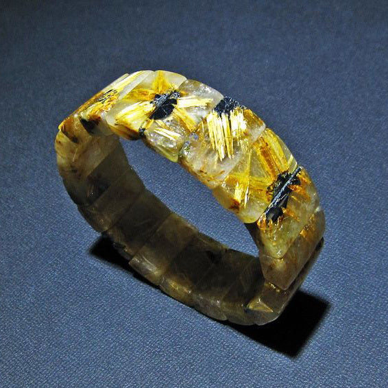 タイチンルチルクォーツ バングル 一点物 111-16822 – 天然石